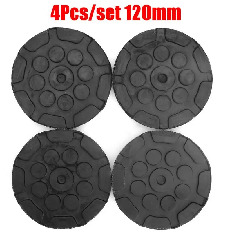 

4Pcs Floor Slotted Car Rubber Jack Pad Frame Protector Guard Adapter Jacking Disk Pad Tool For Pinch Weld Side Lifting Drop Ship