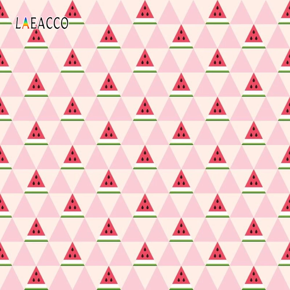

Laeacco Summer Watermelon Pattern Backdrop Portrait Photography Backgrounds Customized Photographic Backdrops For Photo Studio