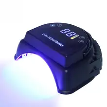 64 Вт Светодиодный лампа, Сушилка для ногтей перезаряжаемая маникюрная педикюрная лампа для ногтей Сушилка для ногтей УФ для сушки гель-лака светодиодный светильник для ногтей US EU UK Plug