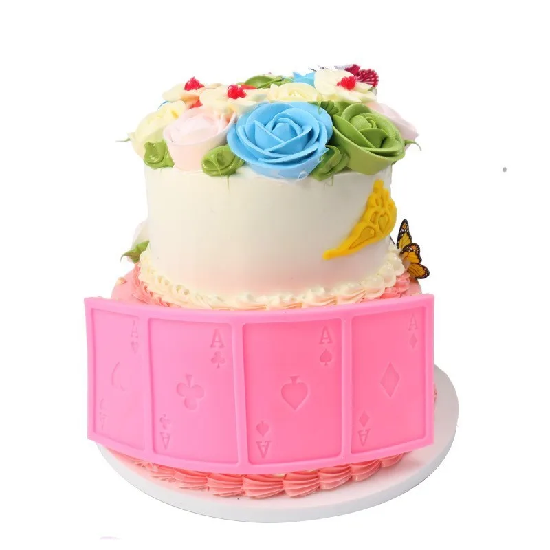 

Cookie Silicone Mold Baking Playing Card A Shape Fondant Molds Cake Molds For Baking Biscuits Chocolate Mold Pastry Accessories