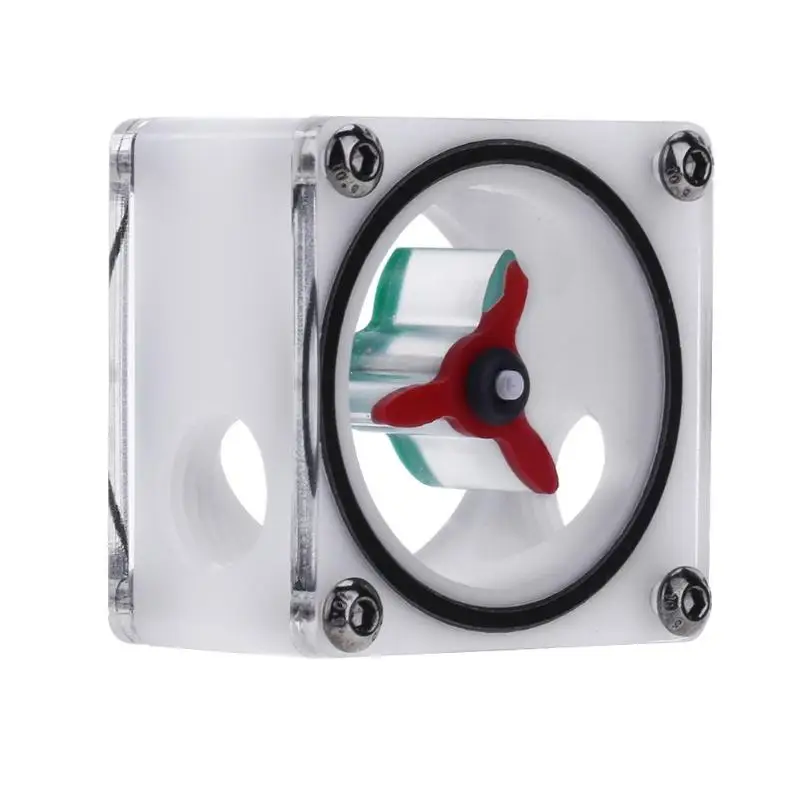 

G1/4 3 Impeller POM Acrylic Water Flow Meter Current Indicator Water Cooler