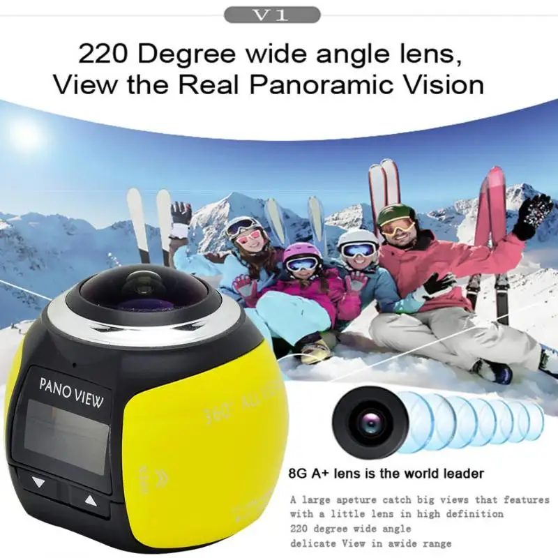 ALLOET V1 4K Camara 360 Degrees Panoramic Lens 0.96\ ALLOET V1 4K Camara 360 Degrees Panoramic Lens 0.96\