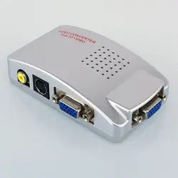 Лидер продаж высокое разрешение VGA к RCA AV видео или S-Video Converter Кабель видеоадаптера от ПК к ТВ