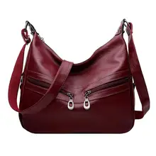 Женская Сумка Hobos на молнии из искусственной кожи, Офисная женская сумка на плечо, Женская Портативная сумка