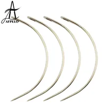 12 шт 6 см/2,5 ''изогнутая игла крючок для шитья/ткачества иглы для человеческого сетка для наращивания волос ткацкие инструменты