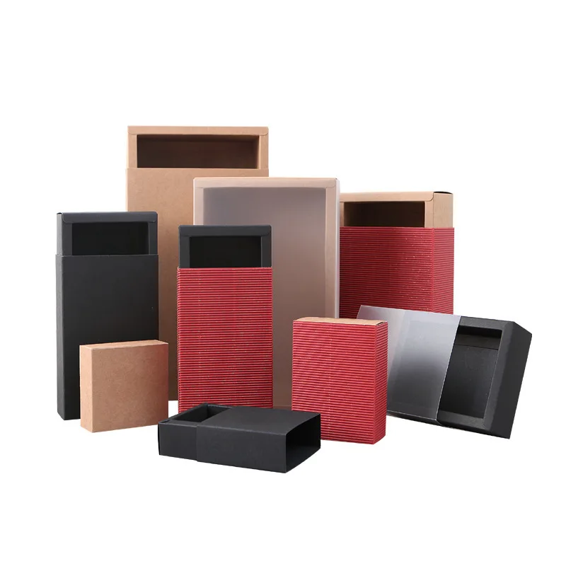 10pcs DIY Kraft Folding Drawer Paper Box Gift For Wedding Xmas Favors Birthday Party Candy Handmade Packing | Дом и сад