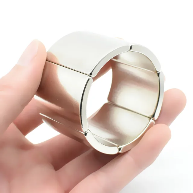 6pcs Arc Segment Ndfeb Magnet Dia 2 14 54 4mm Height 36mm Neodymium 6pcs Arc Segment Ndfeb Magnet Dia 2 14 54 4mm Height 36mm Neodymium Magnets For Motor Rotor Generator Wind Turbine 27 Radius