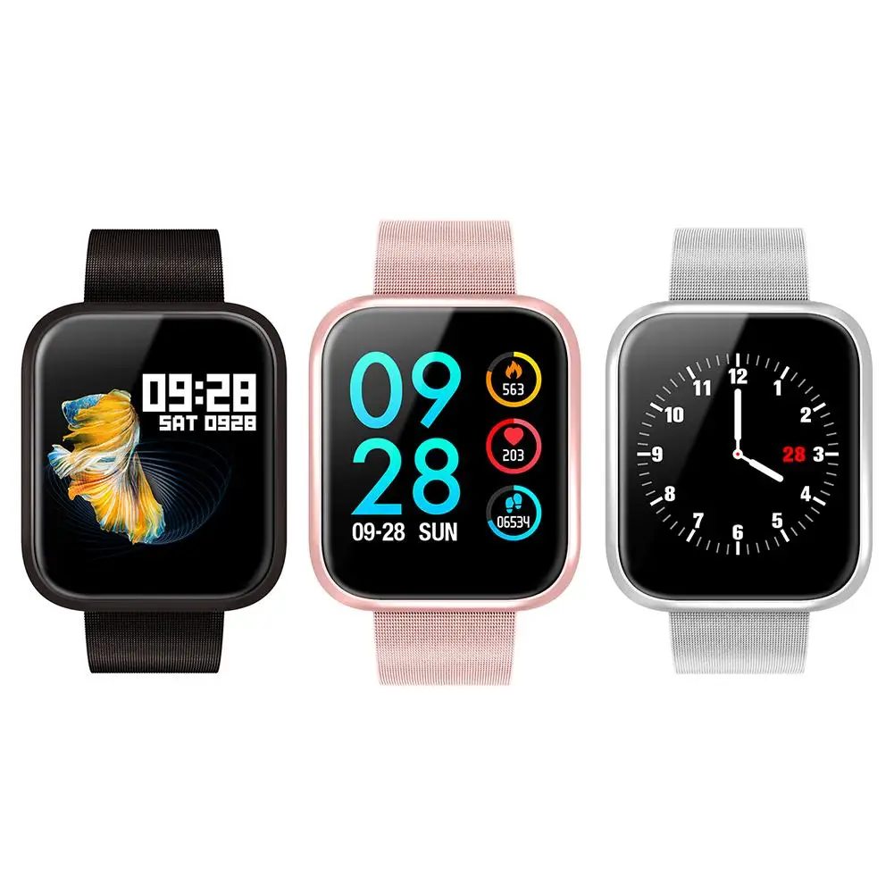 

P70 Smart Watch Fitness Tracker With Heart Rate Blood Pressure Monitor Real Time Heart Rate Waterproof Pedometer Bracelet