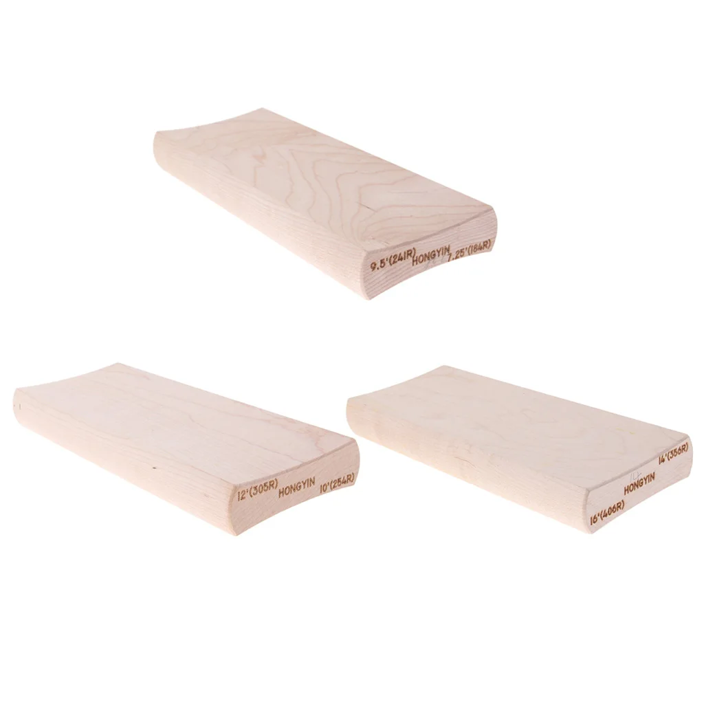 US $15.07 Wooden Radius Sanding Block for Guitar Bass Fingerboard Fret Leveling Luthier Tool Musical Instruments