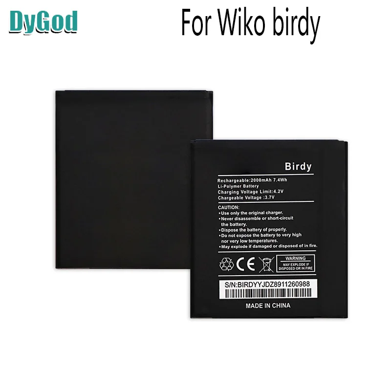 Аккумулятор DyGod 2000 мАч для экстремальной сменной батареи Wiko Birdy батарея батарей