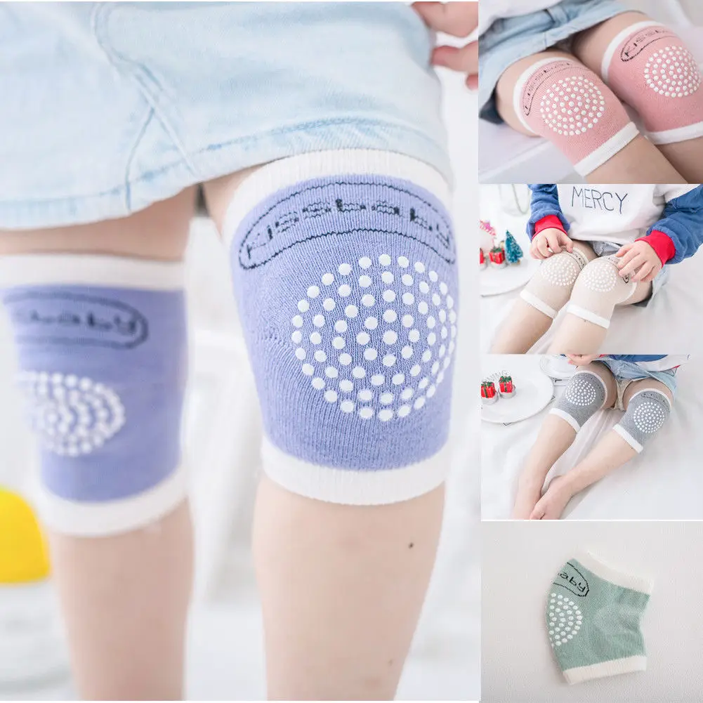 

Baby Infant Toddler Crawling Knee Pads With Rubbers Safety Anti-slip Walking Cushion Protector Legs Warmer