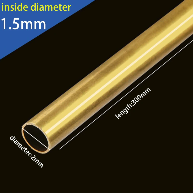 

300mm/200mm Round Brass Tube Copper Pipe OD 2/3/6/8mm for Modelmaking