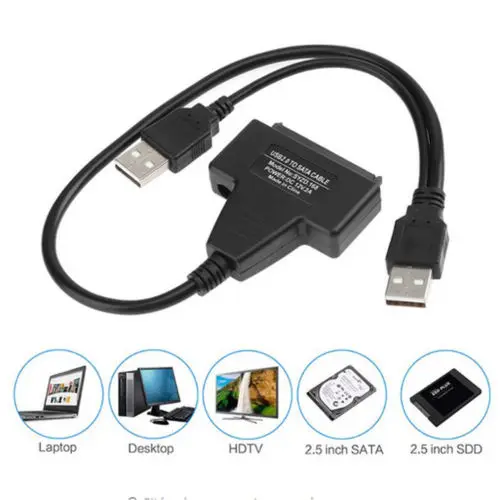 

USB 3.0 to SATA 2.5" Adapter Cable Reader for External HDD SSD Hard Disk Drive