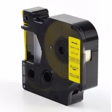 45018 D1 лента для принтера тонер-картридж совместимый/желтый 12 мм для маркировочный принтер Dymo принтеры запечатанная лента для маркировки Dymo