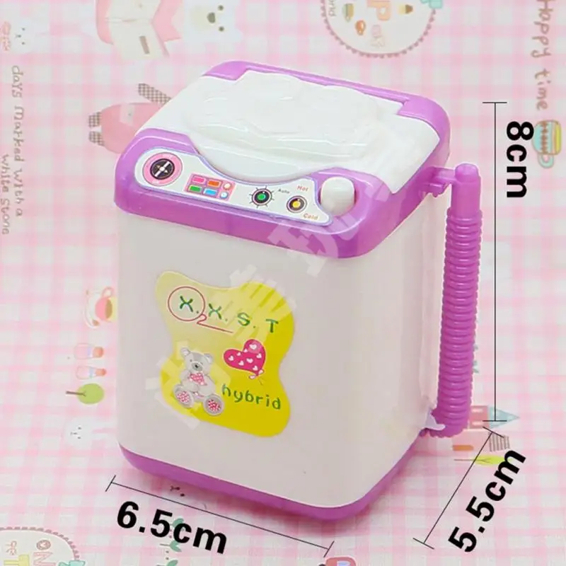 

Hot Sale Doll Washing Machine Furniture Toy Mini For Barbies Dolls Dollhouse Furniture Dolls House Accessories