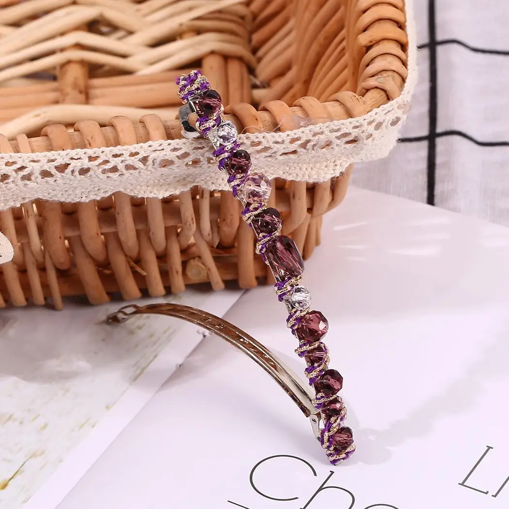 

Women Girls Colorful Rhinestone Hair Hoop Headband Irregular Hair Loop, Clip Hair Accessories