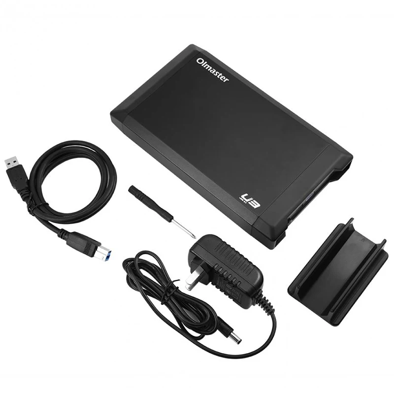 

OIMASTER US Plug HDD Enclosure Hard Disk Drive Case For 3.5 Inch SATA To USB 3.0 SDD Adapter
