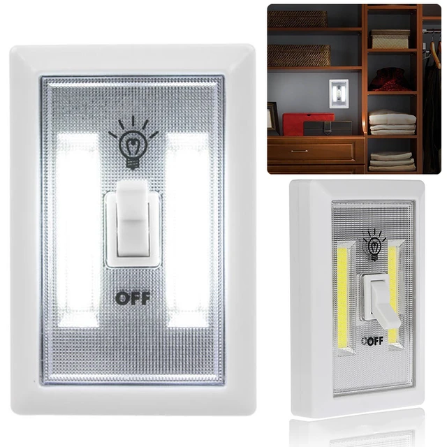 5PCS Newest Wireless COB LED Wall Switch Closet Cordless Night Light