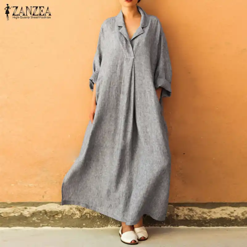 aliexpress long sleeve maxi dress