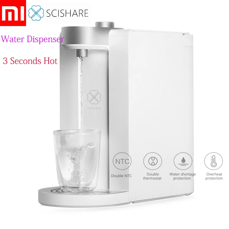 Xiaomi SCISHARE Smart Instant Hot Water Dispenser 3 Seconds Heating Water Temperature Adjustable Drinking Fountain 1.8L S2101