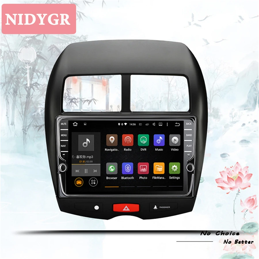 Top IPS android 9.1 car dvd player gps navigation for Mitsubishi ASX 2011-2019 car radio stereo dvd Tape Recorder System DSP 0