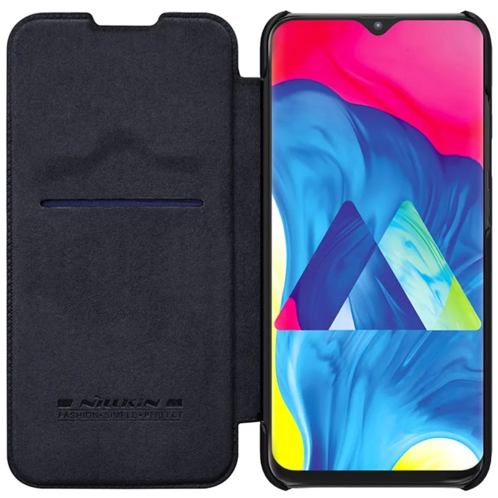 

leather case for Samsung Galaxy M20 Nillkin QIN Protective flip Cover wallet Case for Samsung Galaxy M20