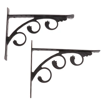 

2pcs Aluminum Shelf Bracket L Shape Thickened Corner Brace Shelf Right Angle Bracket for Commodity Furniture Fittings Hardware