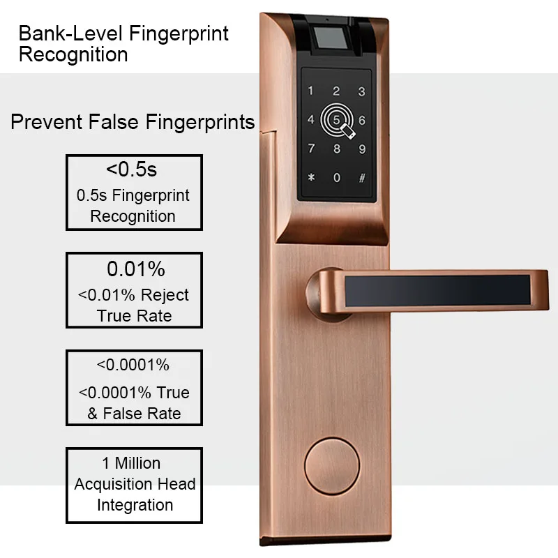 Digital Door Lock Electronic Lock Door Smart APP Bluetooth Password Fingerprint Touch Screen For Home Apartment Smart Lock      