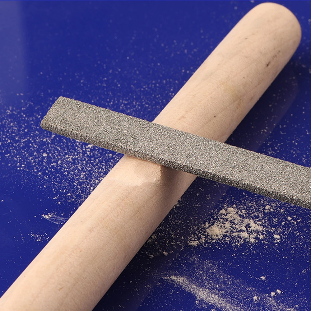 Shina 10pcs 5x180mm Half Round Diamond Grit File Set Sharpening For Wood Metal Plastic