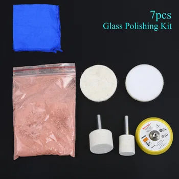 

70g Cerium Oxide Windscreen Scratch Repair tool Remover Glass Polishing Kit Pad Wheel Supplies