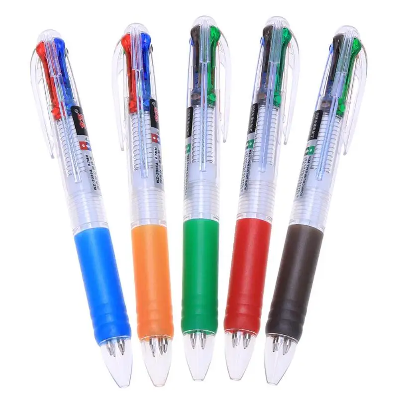 12Pcs 4 Colors Red Blue Black Ball Point Ballpoint Pen For Writing School Office Supplies stationery learning supplie