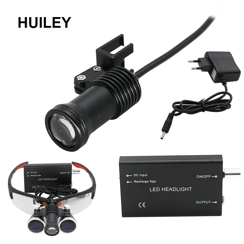 Skup Lupa stomatologiczna LED Head Light dentysta lupa reflektor chirurgiczny reflektor do chirurgii medycznej akumulator z baterią litową