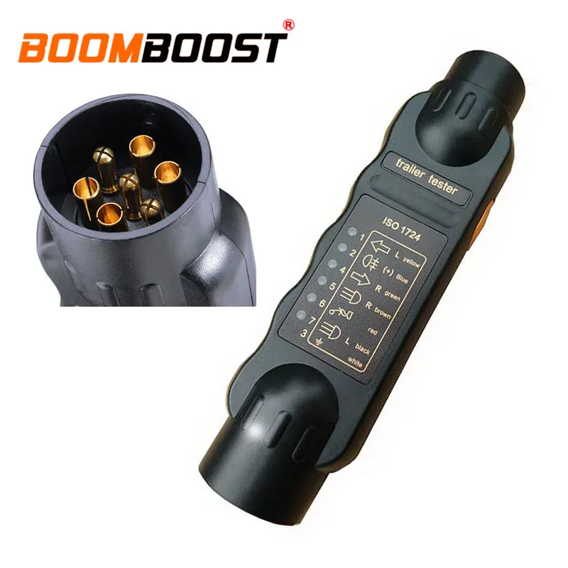 Car diagnostic tool trailer tester With 7 LED indicators car plug and