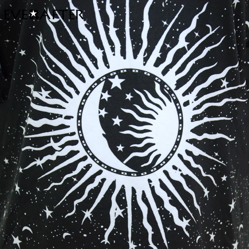 T Shirt Women Tops 2019 Summer Black Print Short Sleeve Plus Size Round Neck Long Shirt Casual Loose Funny T Shirts 398