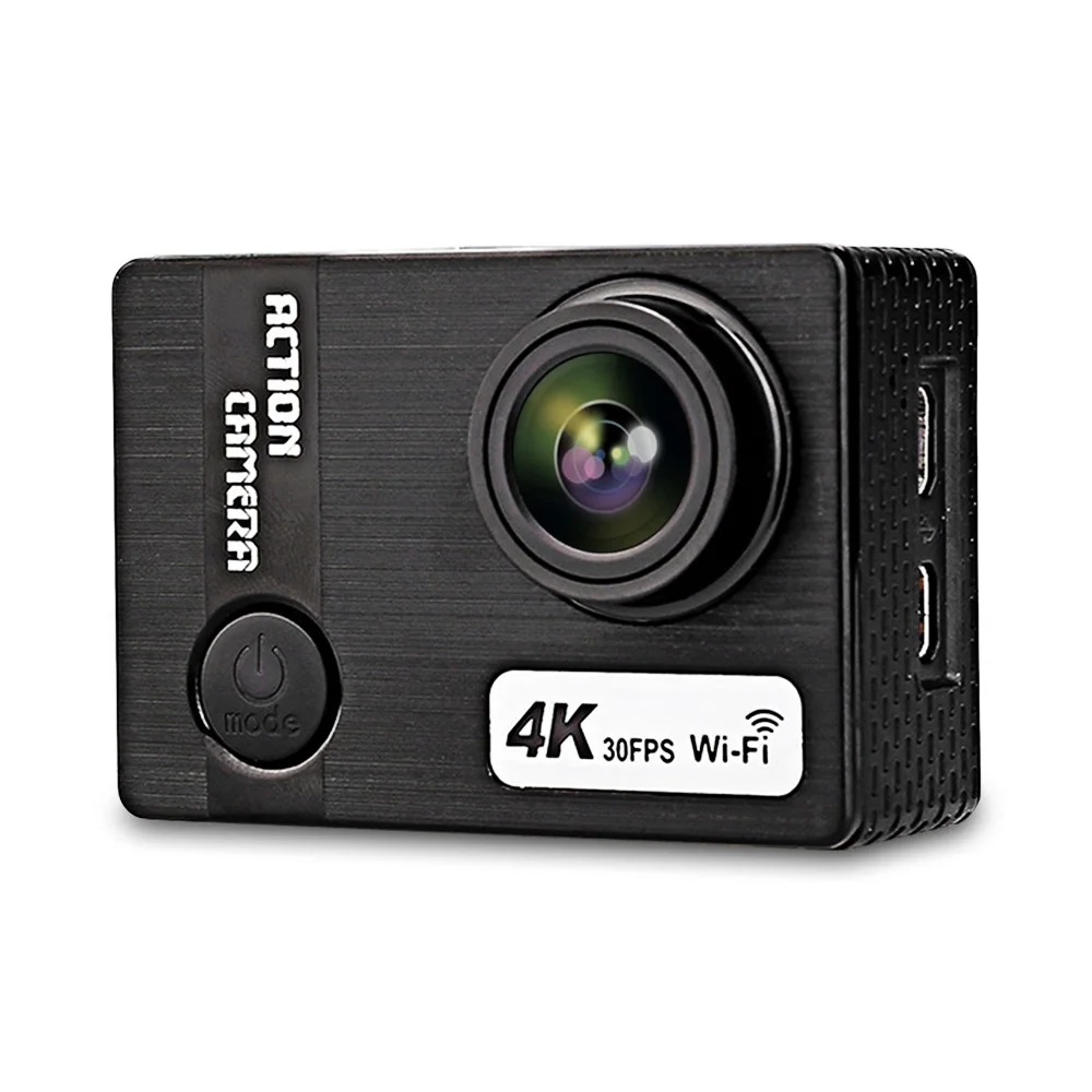 

AUSEK AT-Q7 Waterproof Mini FPV Sport Camera 4K/30fps WiFi 4K 30fps 170 Degree Slow Motion Shooting Loop Recording 64GB Storage