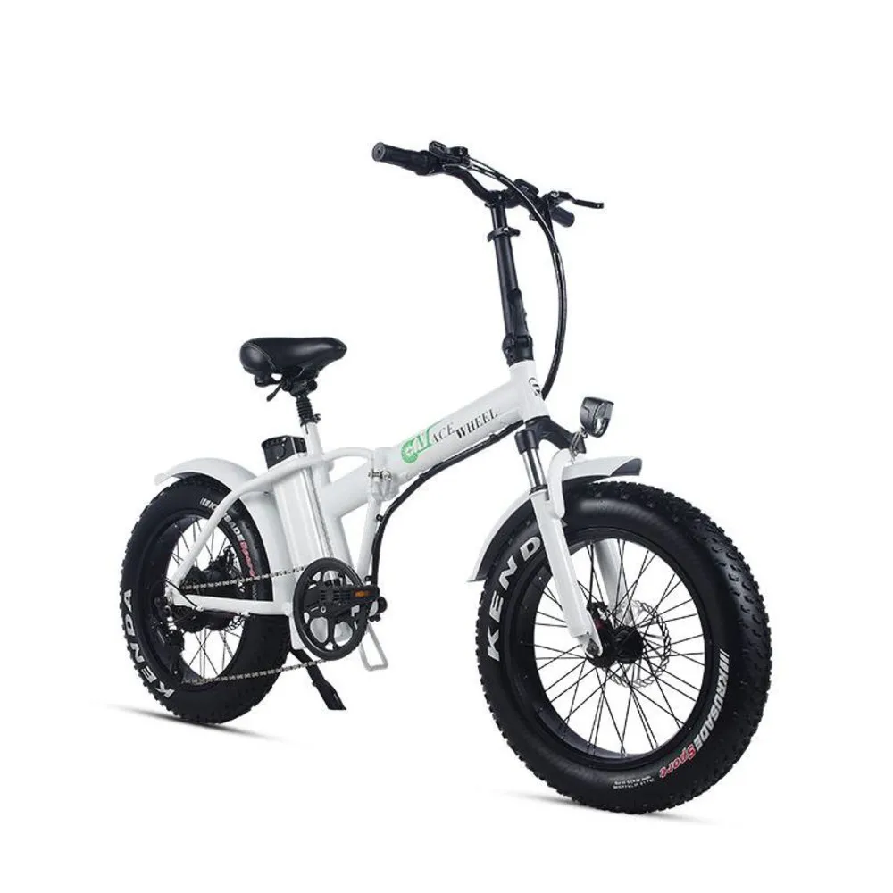 Best 48v 15ah Lithium Battery 20" Fat Tyre Electric Bike 500w Foldable Electric Fat Bike Disc Brake Fat Ebike 3