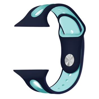 

38/40MM 42/44MM Silicone Watchband For iWatch Apple Watch Series 1 2 3 4 Dual Color Watch Wrist Band Sport Wrist Band For iWatch