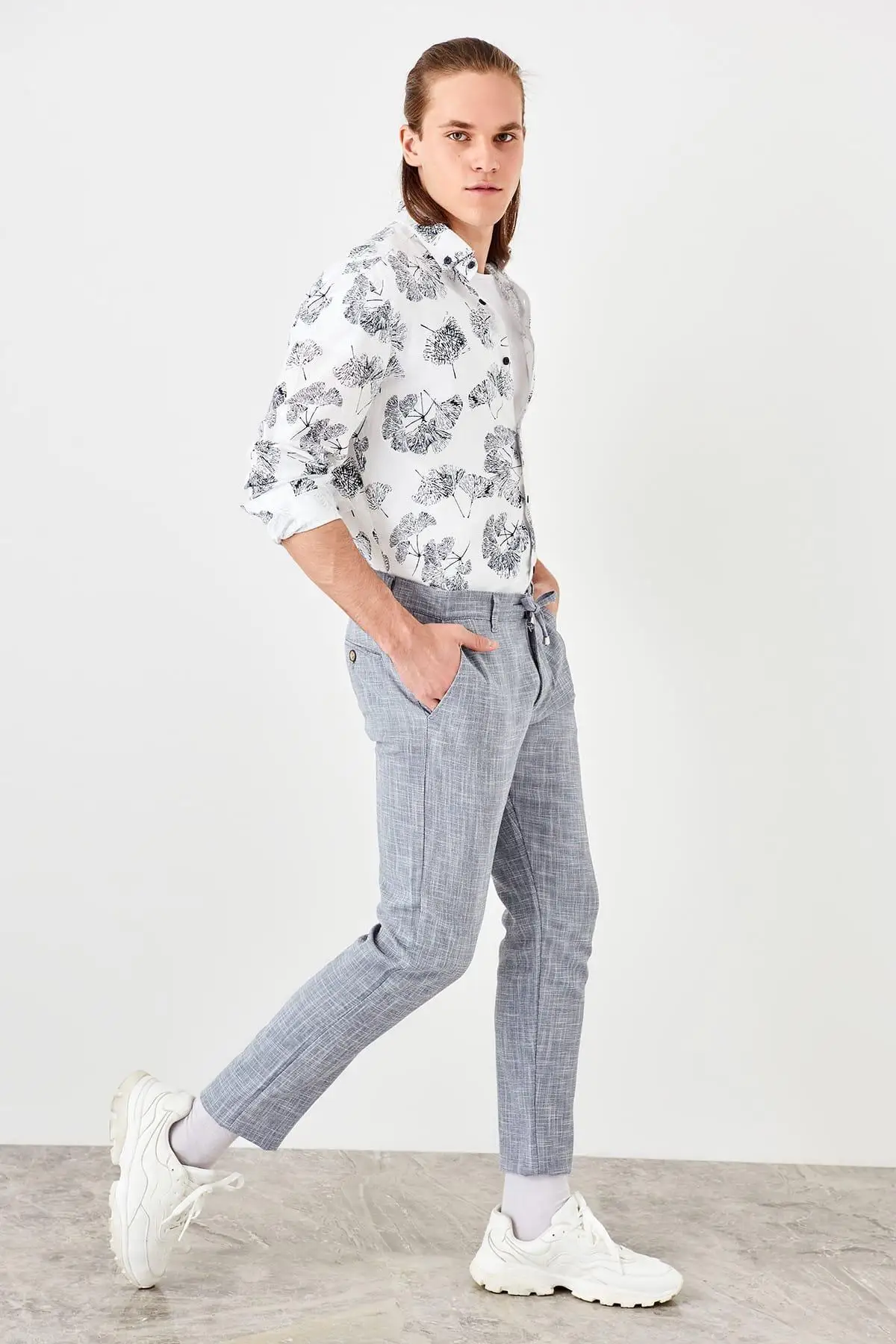 Trendyol новый темно-синий мужской белье Looking брюки TMNSS19RS0044 | Женская одежда