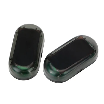 

LEEPEE Solar Power LED Light Anti-Theft Caution Fake Alarm Lamp Signal Warning Lamp Flash Blinking Fake Security System