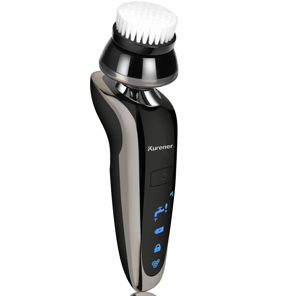 Cena Kurener golarka elektryczna maszynka do golenia trymer do brody obrotowa maszynka do golenia maszynka do czyszczenia wodą na mokro na sucho