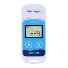 Mini gravador de temperatura usb, gravador de temperatura digital ip67 com sensor interno