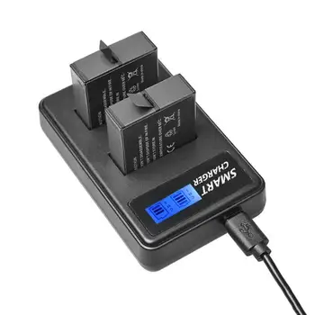 

2pcs 3.85V 1220mAh AHDBT-501 Batteries for GoPro+LCD Dual USB Port Battery Charger for GOPRO HERO 5 Action Camera