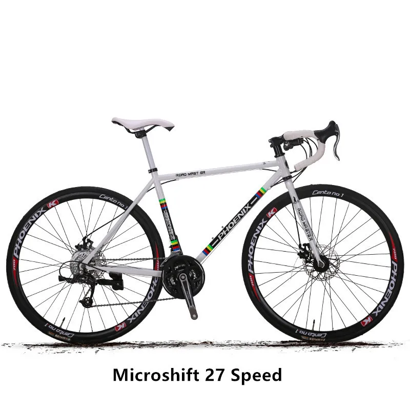 New Brand Road Bike Carbon Steel Frame 21/27 Speed Microshift/shiman0 Shift Cycling Outdoor Sports Bicicleta
