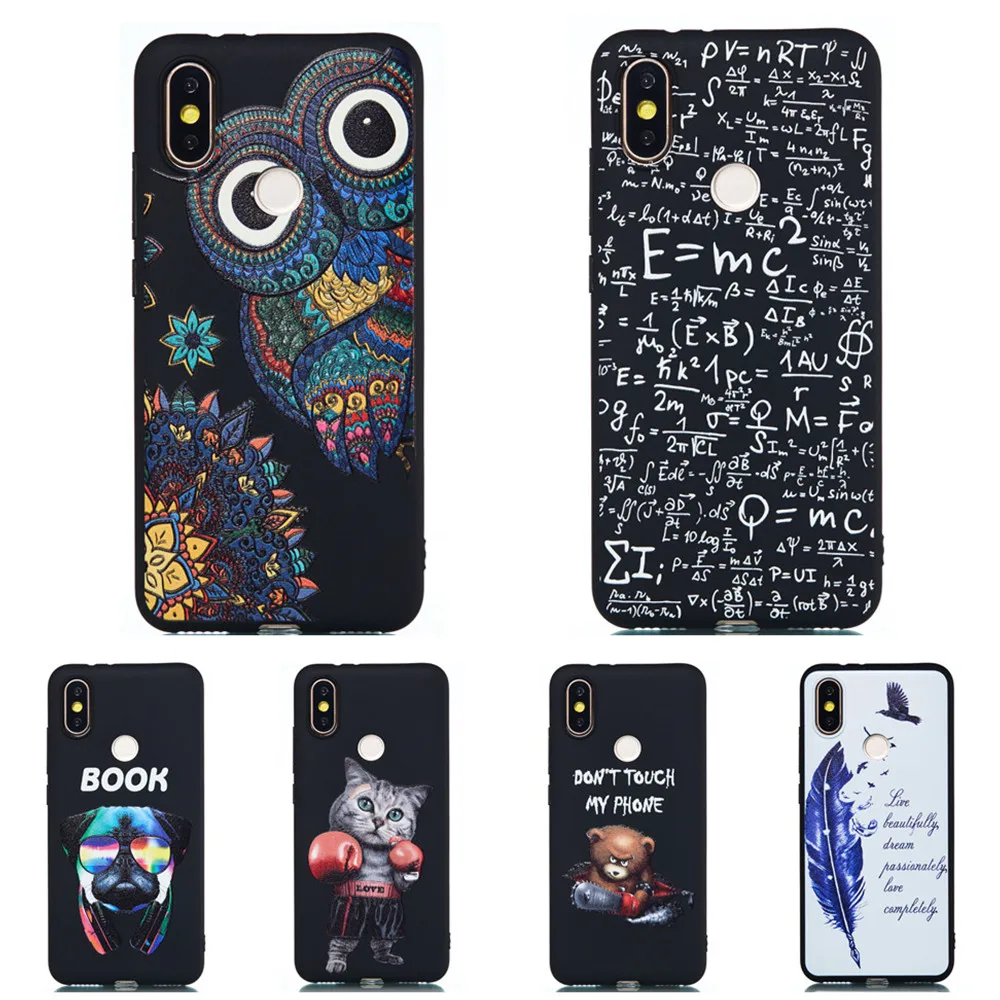 

Silicone TPU Cover Case For Xiaomi Redmi Note 5 6 Pro 4X 4A 5 5A 6 6A S2 mi 5X 6X A2 8 pocophone F1 play Lovely Cases Back Shell
