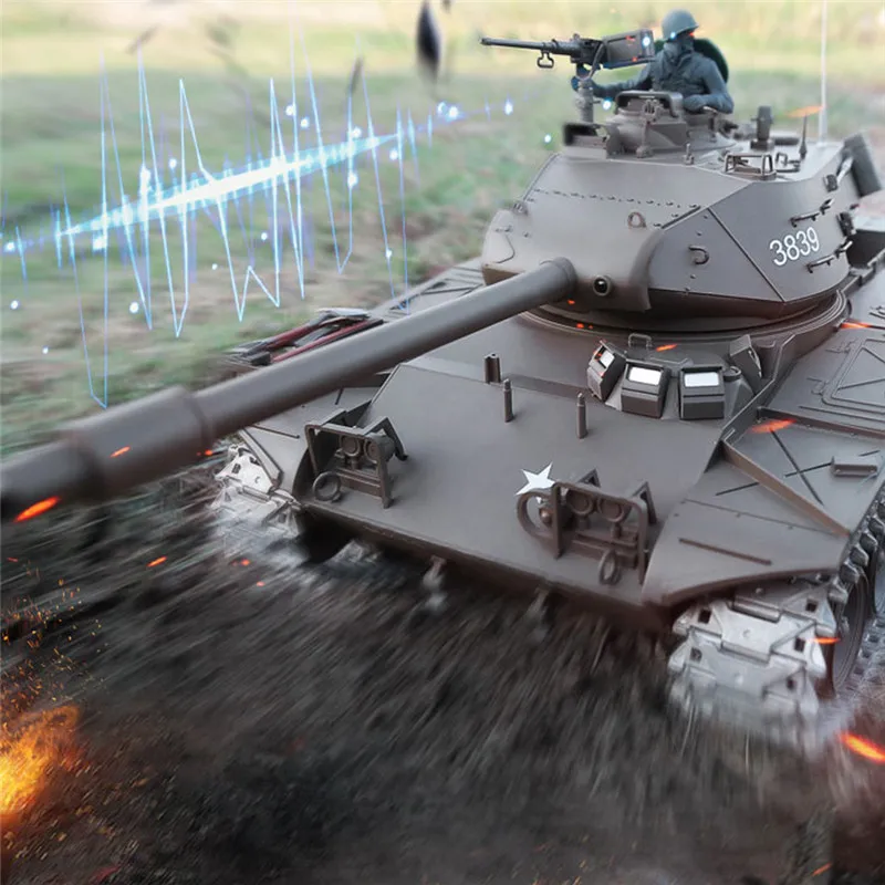 Heng длинный 1/16 3839 1 2 4G Wacker BulldogRadio control RC Battle Tank U.S. M41A3 Детский Танк с дистанционным