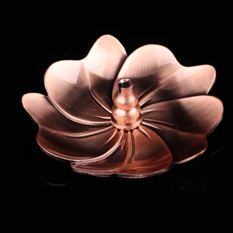 

Retro Metal Stick Coil Incense Holder Plate Burner Ash Catcher Joss-stick