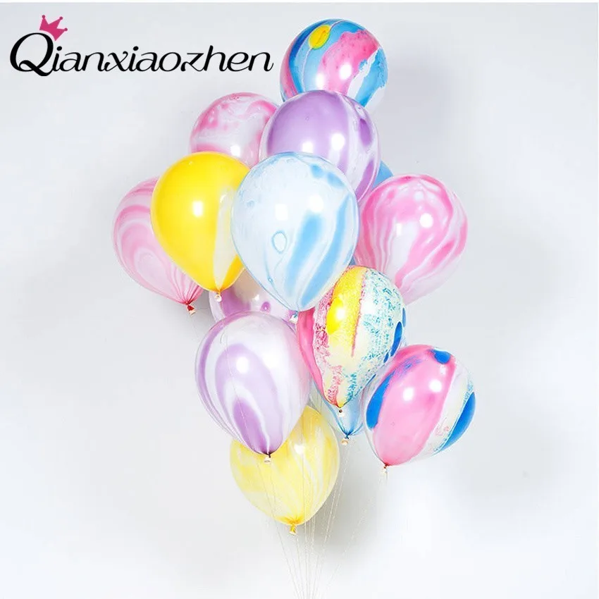 Qianxiaozhen 20 шт красочный воздушный шар Anniversaire Свадебные Deco воздушные шары