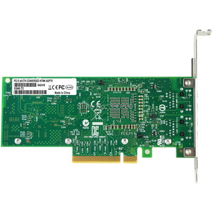 FANMI двухпортовый RJ45 PCI-E X8 10Gb Ethernet конвергентный сетевой адаптер X540-T2