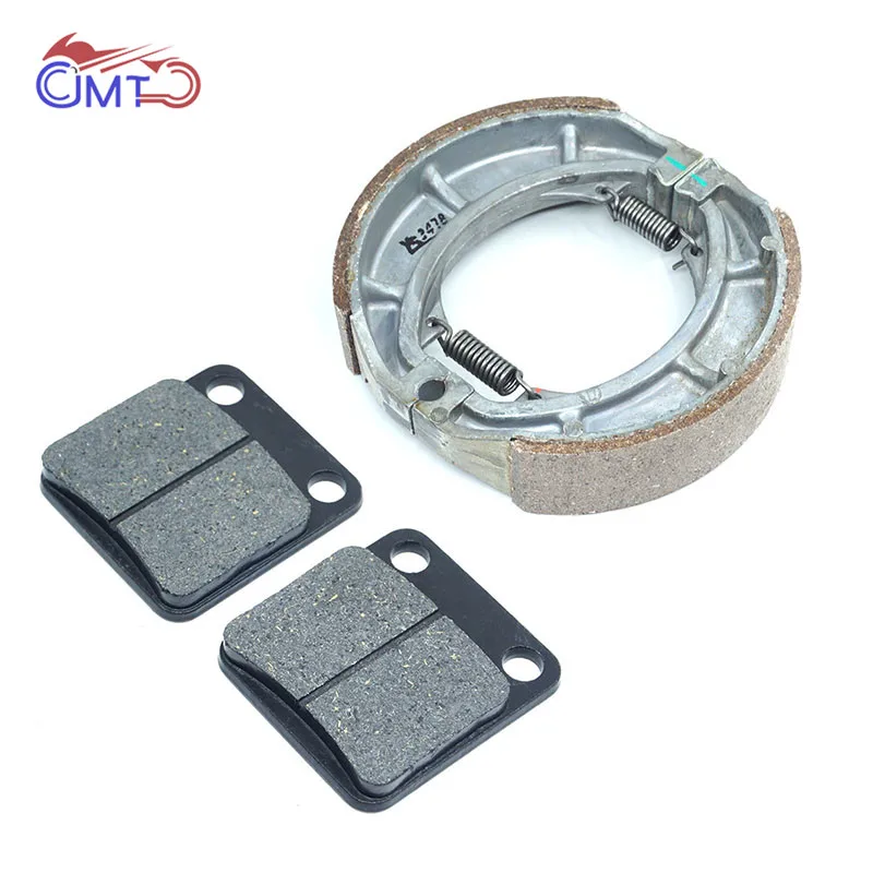 

For Suzuki DR200SE Jebel 200 SP200 SX200R Dirt Bike Front Brake Pads & Rear Brake Shoe Set with Springs