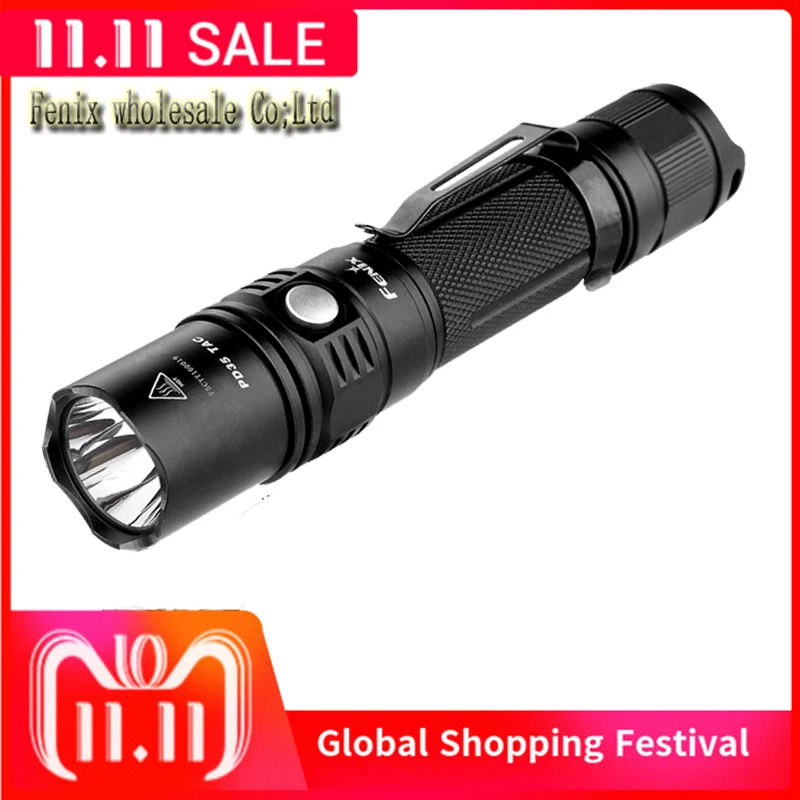 

Free Shipping Fenix PD35 TAC 1000 Lumens PD35TAC Cree XP-L LED Flashlights Tactical +Outdoor